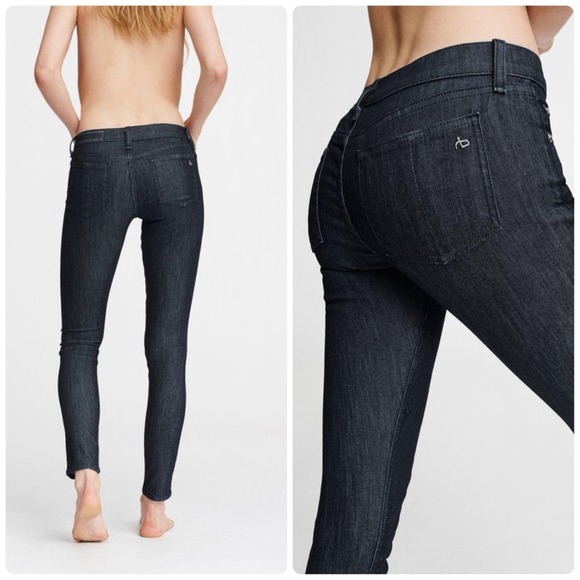 Rag & Bone Legging Skinny Jeans in Dark Indigo Womens size 26 Mid-Rise Stretch - Picture 11 of 11